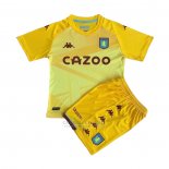 Camisola Aston Villa Goleiro Crianca 2021-2022 Amarelo