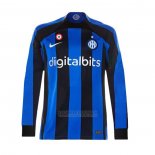 Camisola Inter de Milao 1º Manga Comprida 2022-2023