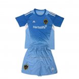 Camisola Los Angeles Galaxy Goleiro Crianca 2025 Azul