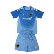 Camisola Los Angeles Galaxy Goleiro Crianca 2025 Azul