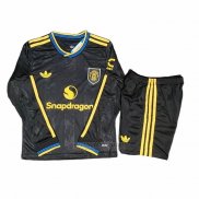 Camisola Manchester United 3º Manga Comprida Crianca 2025-2026