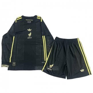Camisola Mexico Special Manga Comprida Crianca 2025 Preto