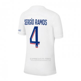 Camisola Paris Saint-Germain Jogador Sergio Ramos 3º 2022-2023