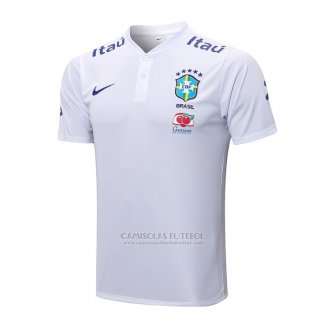 Camisola Polo del Brasil 2022-2023 Branco