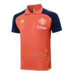 Camisola Polo del Manchester United 2024-2025 Laranja