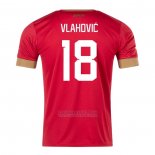 Camisola Serbia Jogador Vlahovic 1º 2022
