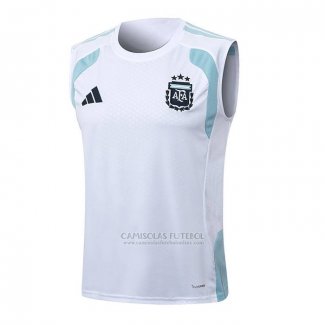 Camisola de Treinamento Argentina Sin Mangas 2025-2026 Branco