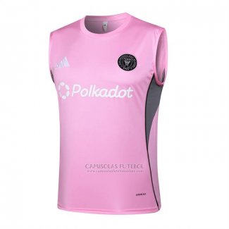 Camisola de Treinamento Inter Miami Sem Mangas 2025-2026 Rosa