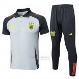 Conjunto Polo del Benfica 2024-2025 Cinza