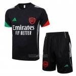Fato de Treino Arsenal Manga Curta 2025-2026 Preto - Calcas Curta