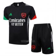 Fato de Treino Arsenal Manga Curta 2025-2026 Preto - Calcas Curta