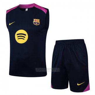 Fato de Treino Barcelona Sem Mangas 2025-2026 Preto