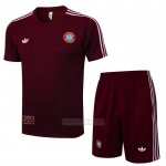 Fato de Treino Bayern de Munique Manga Curta 2025-2026 Vermelho - Calcas Curta