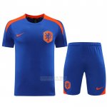 Fato de Treino Holanda Manga Curta 2024-2025 Azul - Calcas Curta