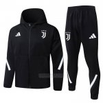 Fato de Treino Hoodie Juventus 2025-2026 Preto