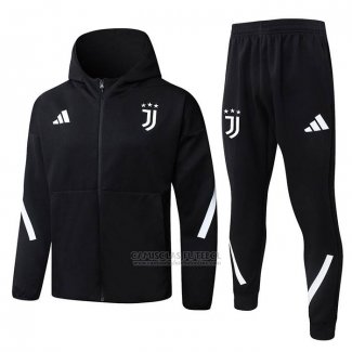 Fato de Treino Hoodie Juventus 2025-2026 Preto