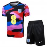 Fato de Treino Inglaterra Manga Curta 2025-2026 Multicolor - Calcas Curta
