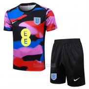 Fato de Treino Inglaterra Manga Curta 2025-2026 Multicolor - Calcas Curta