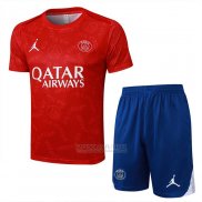 Fato de Treino Paris Saint-Germain Jordan Manga Curta 2024-2025 Vermelho - Calcas Curta