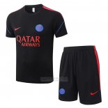 Fato de Treino Paris Saint-Germain Manga Curta 2026-2027 Preto - Calcas Curta