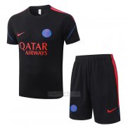 Fato de Treino Paris Saint-Germain Manga Curta 2026-2027 Preto - Calcas Curta