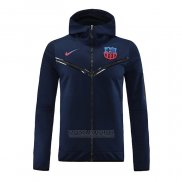 Jaqueta Hoodie Barcelona 2022-2023 Azul