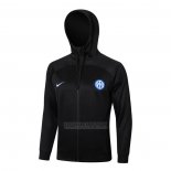 Jaqueta Hoodie Inter de Milao 2024-2025 Preto