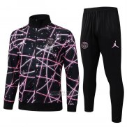 Jaqueta de Treinamento Paris Saint-Germain Crianca 2025-2026 Preto Rosa