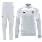 Jaqueta de Treinamento Real Madrid Crianca 2025-2026 Cinza Branco