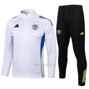 Sueter de Treinamento Manchester United Crianca 2025-2026 Branco