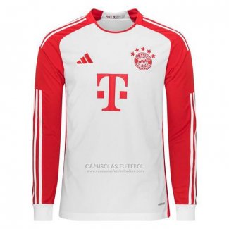 Camisola Bayern de Munique 1º Manga Comprida 2023-2024