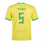 Camisola Brasil Jogador Casemiro 1º 2022