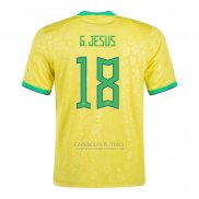 Camisola Brasil Jogador G.jesus 1º 2022