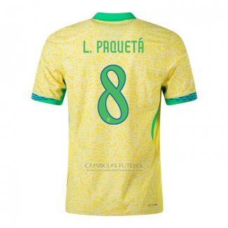 Camisola Brasil Jogador L.paqueta 1º 2024