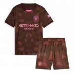 Camisola Manchester City Goleiro 1º Crianca 2024-2025