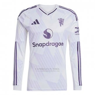 Camisola Manchester United 2º Manga Comprida 2025-2026