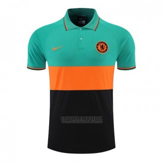 Camisola Polo del Chelsea 2022-2023 Verde Y Laranja