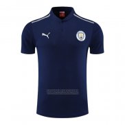 Camisola Polo del Manchester City 2022-2023 Azul Marino