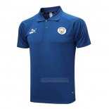 Camisola Polo del Manchester City 2023-2024 Azul