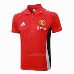 Camisola Polo del Manchester United 2024-2025 Vermelho