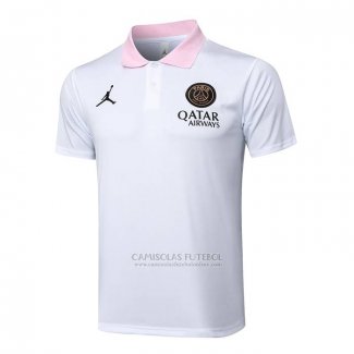 Camisola Polo del Paris Saint-Germain Jordan 2024-2025 Branco