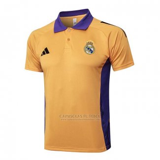 Camisola Polo del Real Madrid 2024-2025 Amarelo