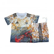Camisola Real Madrid Dragon Crianca 2025-2026 Laranja