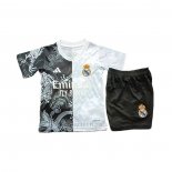Camisola Real Madrid Dragon Crianca 2025-2026 Preto Branco