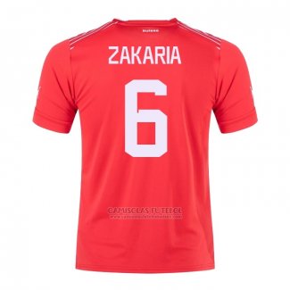 Camisola Suica Jogador Zakaria 1º 2022