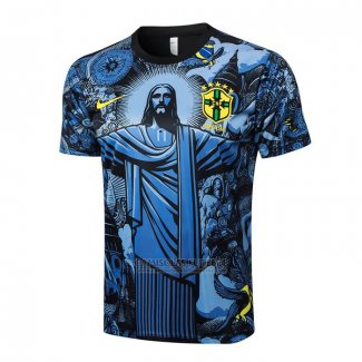 Camisola de Treinamento Brasil Jesus 2024-2025 Azul