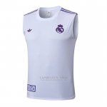 Camisola de Treinamento Real Madrid Sem Mangas 2025-2026 Branco Purpura