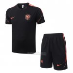 Fato de Treino Holanda Manga Curta 2026-2027 Preto - Calcas Curta