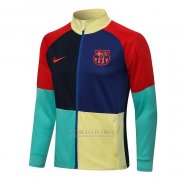 Jaqueta Barcelona 2021-2022 Azul Y Vermelho
