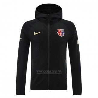 Jaqueta Hoodie Barcelona 2024-2025 Preto